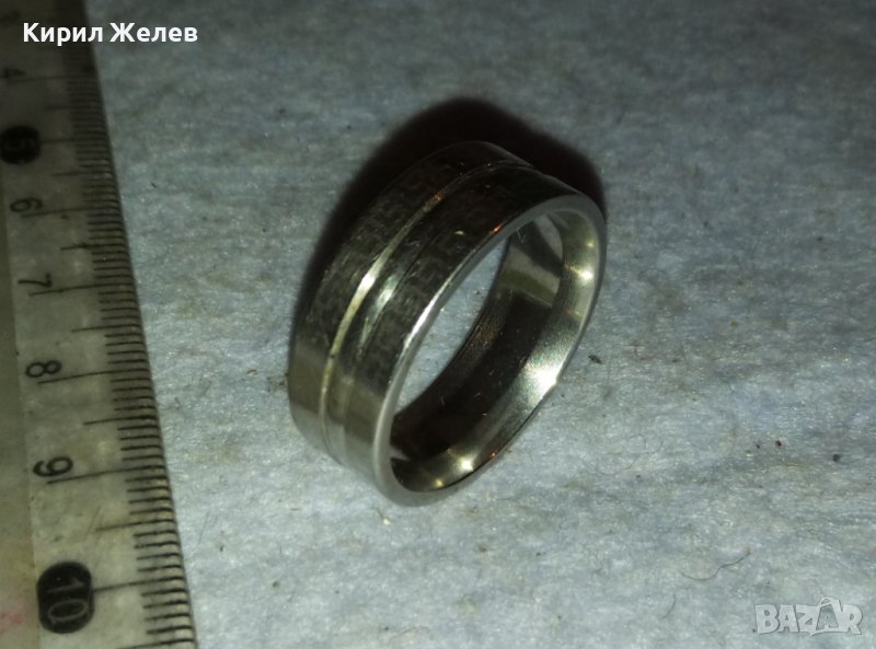 ЕЛЕГАНТЕН МОДЕН ПРЪСТЕН ХАЛКА от БЛАГОРОДНА СТОМАНА с ВЕРСАЧЕ ОРНАМЕНТИКА 37420, снимка 1