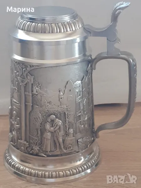 Халба от калай, височина 18 см, Antik*Vintage#35, снимка 1