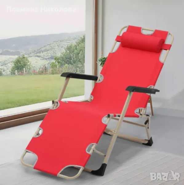 Голям Многофункционален сгъваем шезлонг-стол с възглавничка NS6012, снимка 1