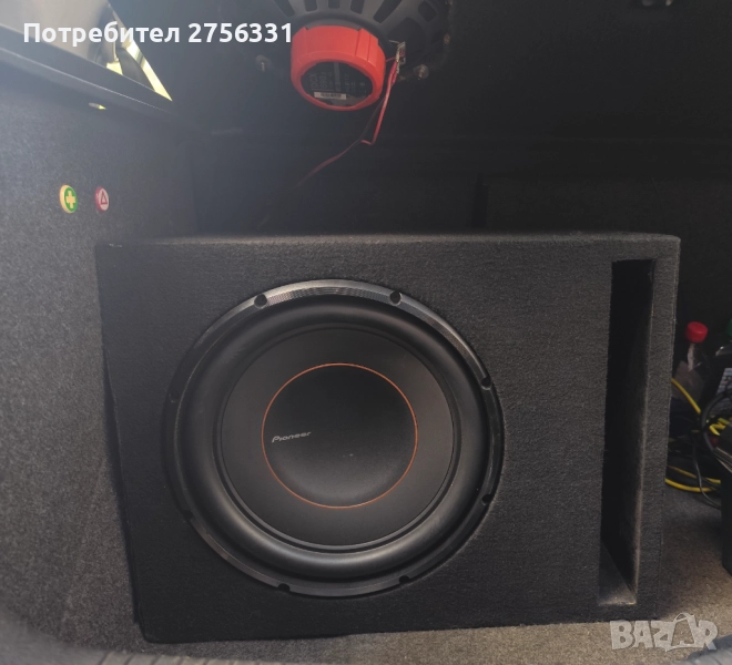 Комплект бас каса Pioneer D12d2 и моноблок Lanzar vibe 1000.1D, снимка 1