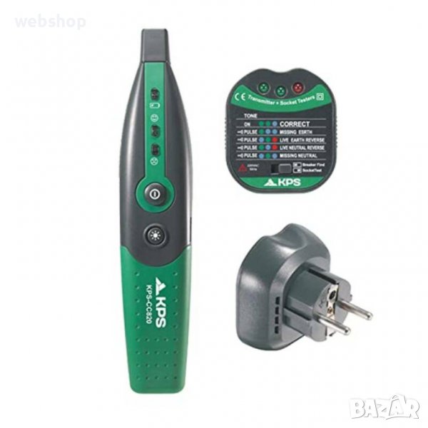Тестер KPS CC820 за електрически кабели, прекъснати проводници, контакти, снимка 1
