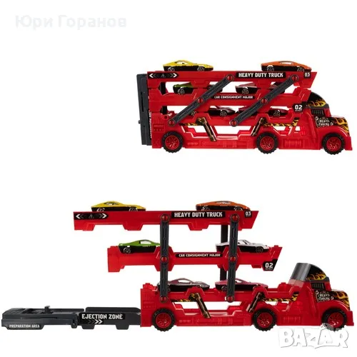 Камион с 6 колички, снимка 1