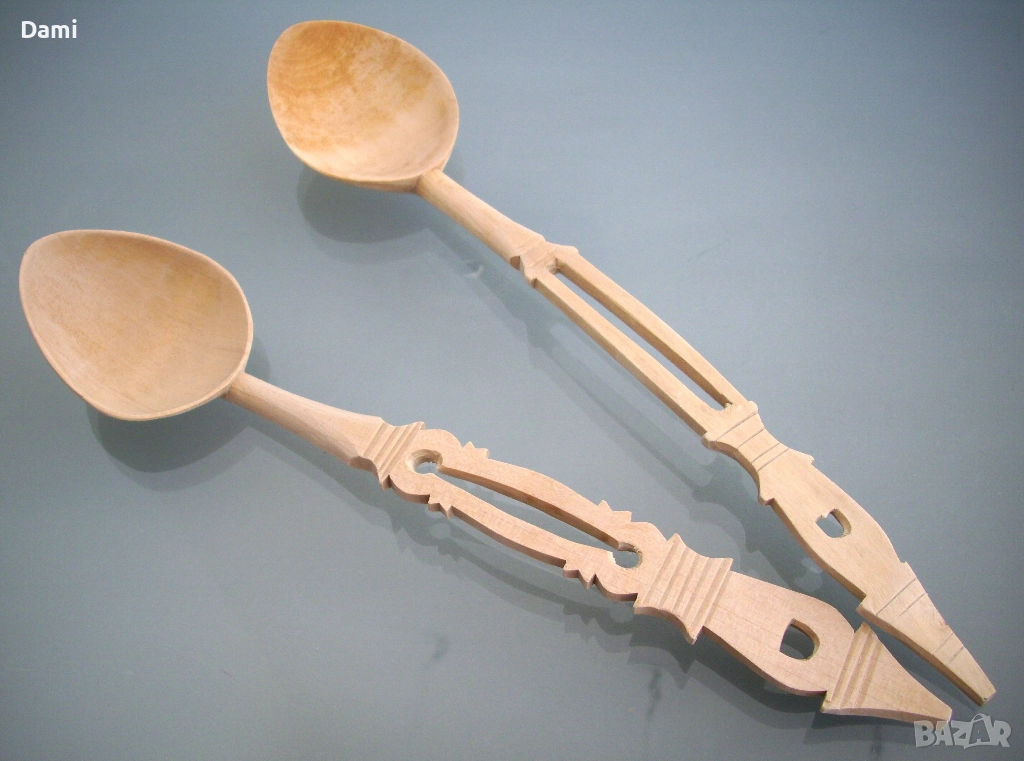 Лъжици дървени ръчна изработка резба, снимка 1