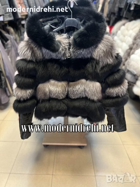 Дамско луксозно палто с лисица код 029, снимка 1