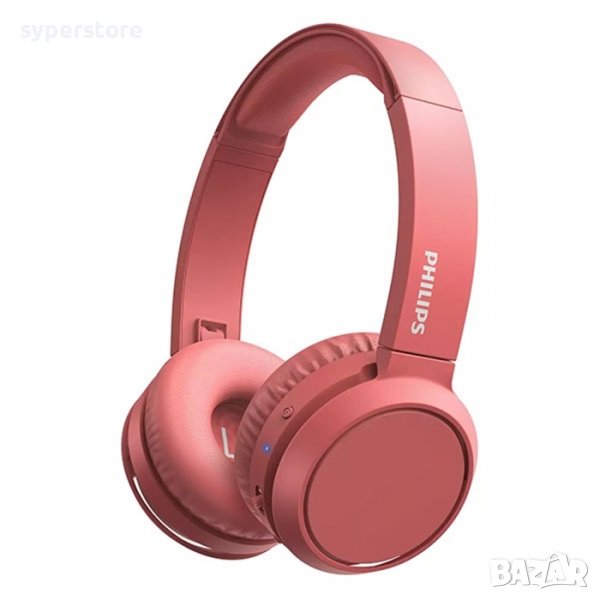 Слушалки Блутут Philips Bluetooth TAH4205BK червени SS300864, снимка 1