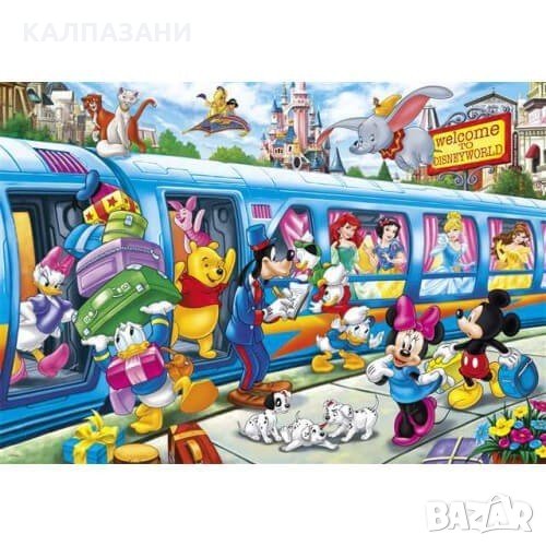 Пъзел Clementoni, The Disney Train, 104 части, снимка 1