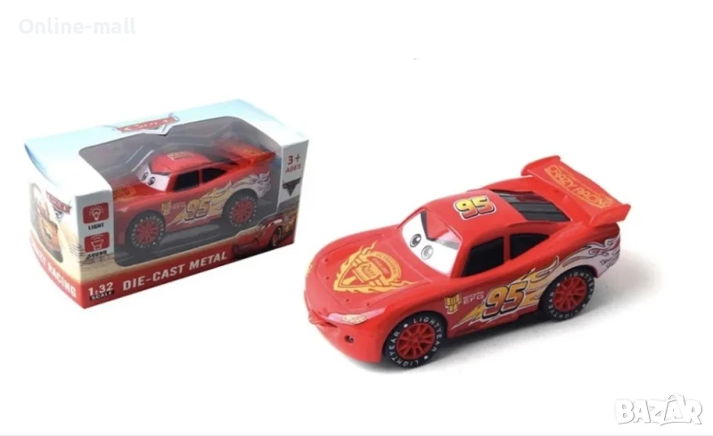Метална кола на МакКуин със звук и светлина The Cars McQueen, снимка 1