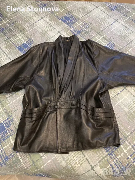 Дамско яке естествена кожа, снимка 1