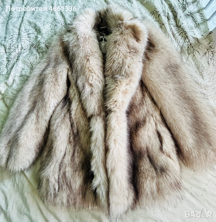 Дамско палто Zara еко косъм, снимка 1