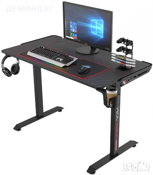 Геймърско бюро / Геймърска маса TN-I44-BK, снимка 1