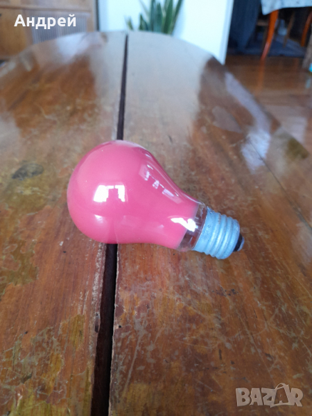 Стара електрическа цветна крушка, снимка 1