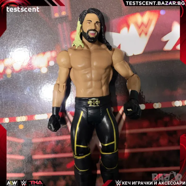 Екшън фигура WWE Seth Rollins Сет Ролинс Mattel Basic играчка The Shield, снимка 1