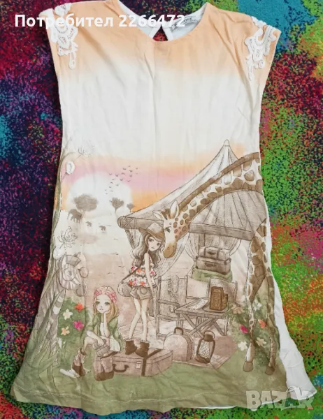 Детска рокля с къс ръкав, снимка 1