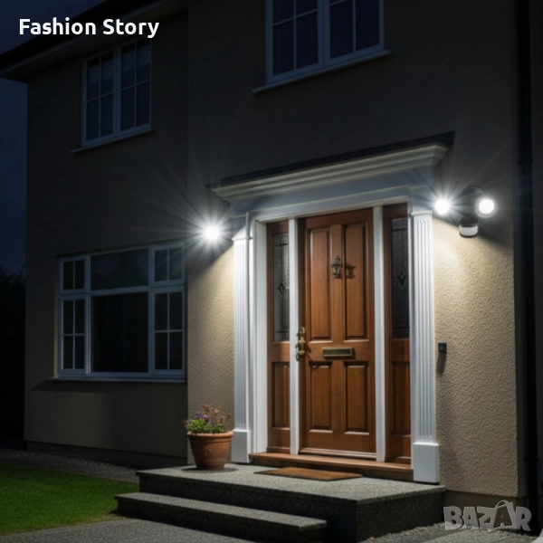 Външна LED лампа с датчик за движение, снимка 1