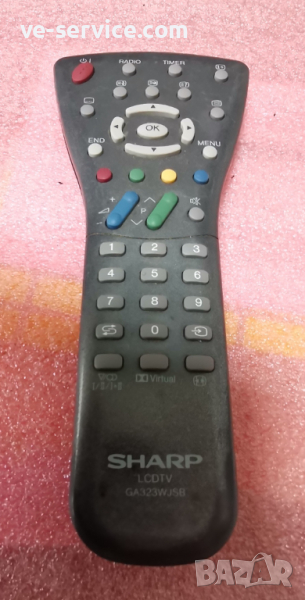 Оригинално дистабционно за телевизори Шарп / SHARP GA323WJSB, снимка 1