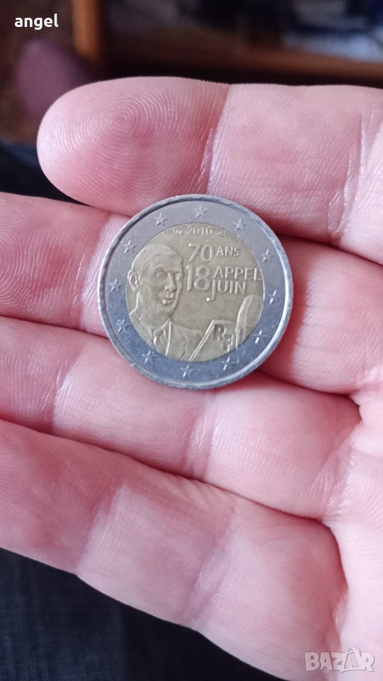 Възпоменателна монета от 2 евро Франция 2010 колекционерска , снимка 1