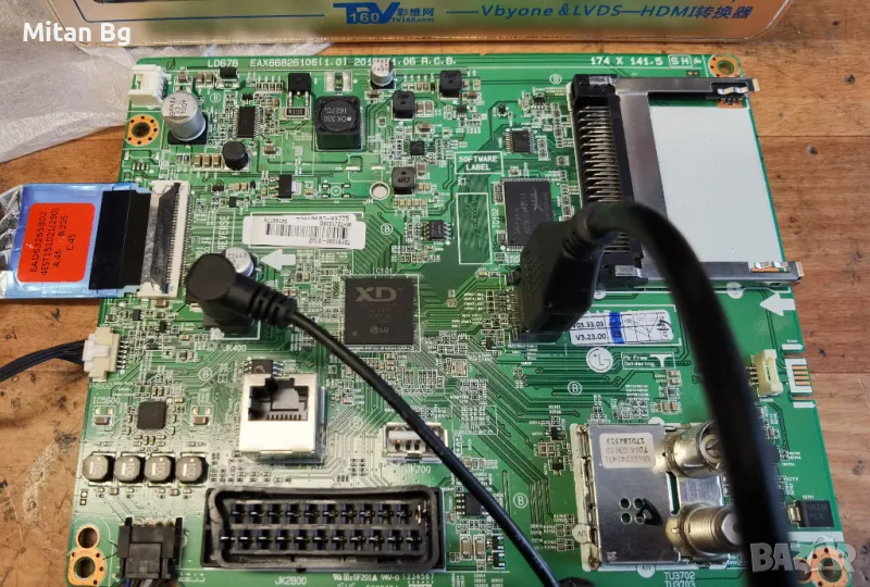 MAIN BOARD LG 43LH510V EAX66826106, снимка 1