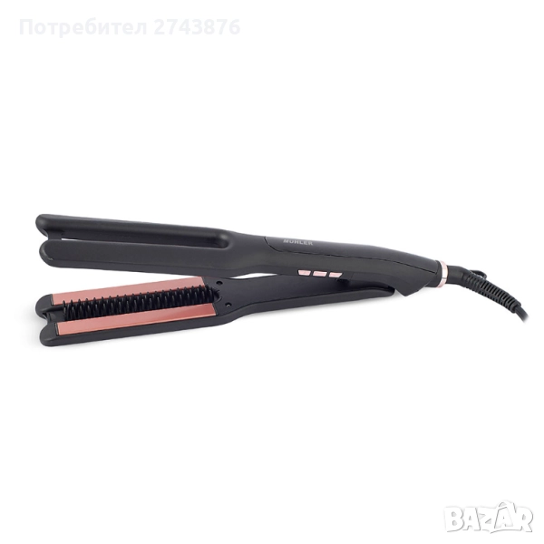 Преса за изправяне на коса с насочващ гребен Muhler MHS-777, снимка 1