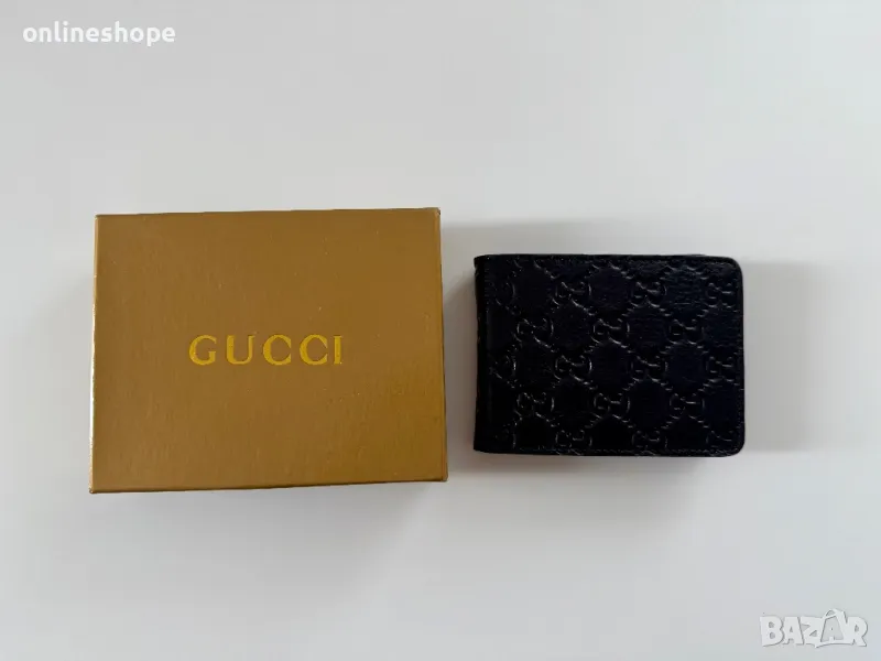 Портмоне / Портфейл Естествена кожа Gucci, снимка 1