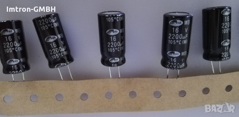 КОНДЕНЗАТОРИ SAMWHA ELECTRIC 16V 2200mF, снимка 1