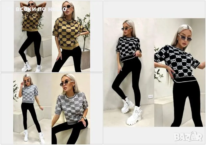 Дамска блуза - фино плетиво Gucci Код A190, снимка 1