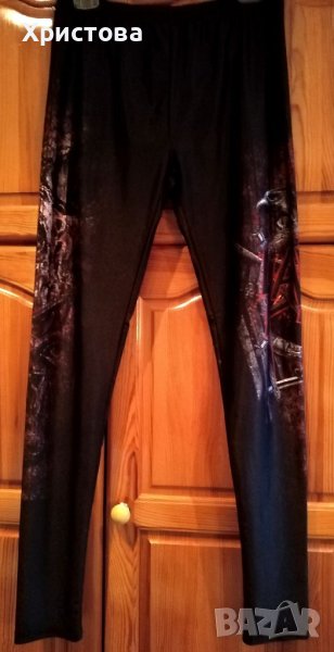 Черен спортен клин с шарка, L/XL, снимка 1