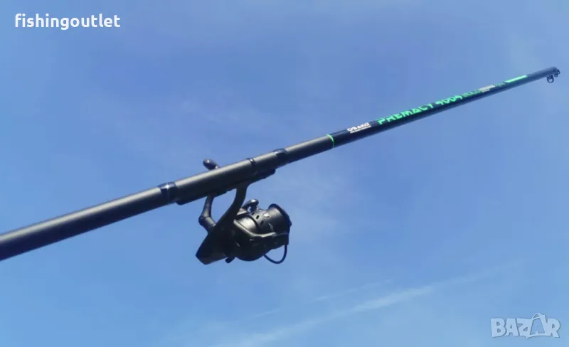 Комплект карбоново болонезе ( 4 и 5мт) + макара 6 лагера и корда, снимка 1