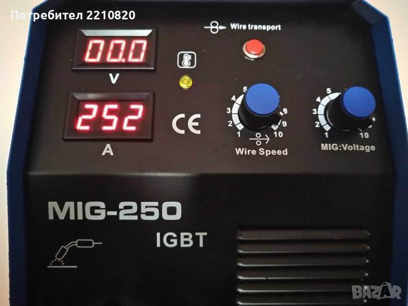 250Ампера - Телоподаващо Инверторно с дисплей MAX PROFESSIONAL, снимка 1