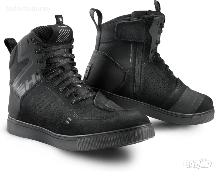 Дамски мото кецове обувки ботуши SHIMA REBEL 2.0 VENTED LADY GRAY, снимка 1