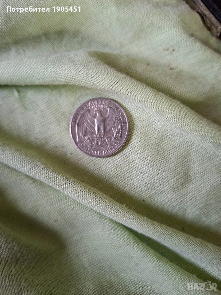 Куотър долар Сащ Джордж Вашингтон 1977г., снимка 1