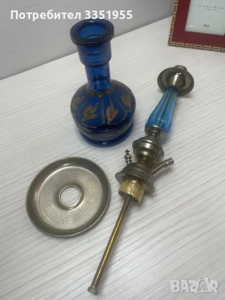 Антикварно Луксозно Турско наргиле, снимка 1