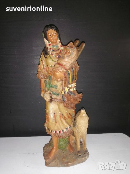 Декоративна статуетка индианка, снимка 1