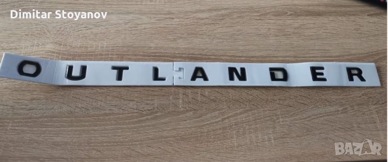 черен надпис Митцубиши Аутлендър Mitsubishi OUTLANDER, снимка 1