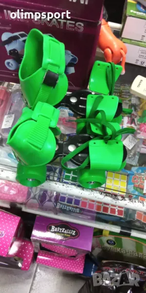 ролкови кънки нови в кутия метална шина растяга се 32 - 41 номер силиконови колела до 60 кг носимост, снимка 1