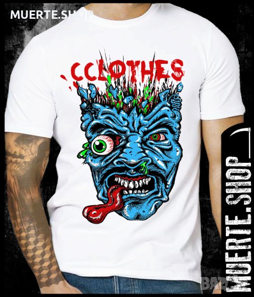 Тениска с щампа BLUE ZOMBIE, снимка 1