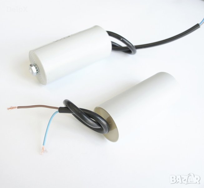 Работен кондензатор 420V/470V 1,5uF с кабел и резба, снимка 1