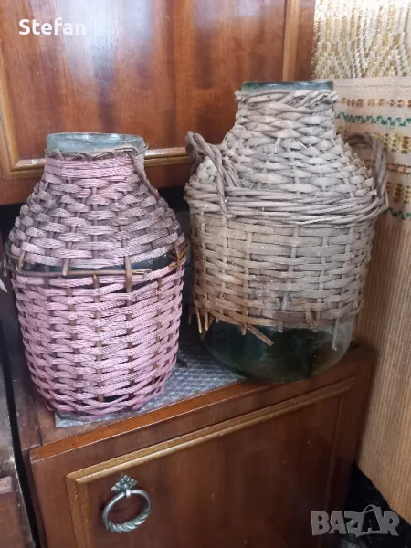 Стари плетени буркани, снимка 1