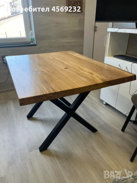 Топ цена!! Най-високо качество масивна маса от естествен дъб!, снимка 1