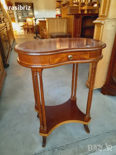 Антична Масивна Масичка с Чекмедже-внос от Германия!, снимка 1