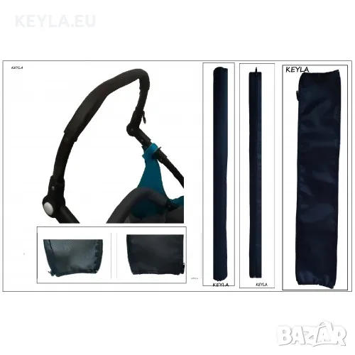 Калъф протектор за дръжка/ калъф за борд на детска количка Keyla - KODURA  EXSTRA STRONG 60 см PROMO, снимка 1