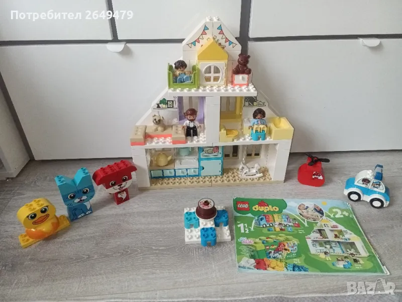 LEGO Duplo комплект "Къща" с над 100 части, включително допълнителни фигурки, снимка 1