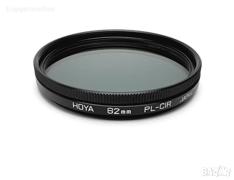 62мм Hoya PL CIR Класически Поляризационен Фотографски Филтър + Кутия за филтър, снимка 1