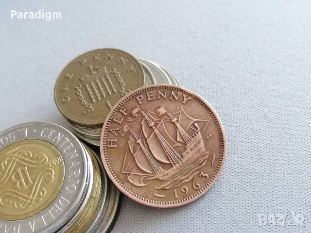 Монета - Великобритания - 1/2 (половин) пени | 1963г.