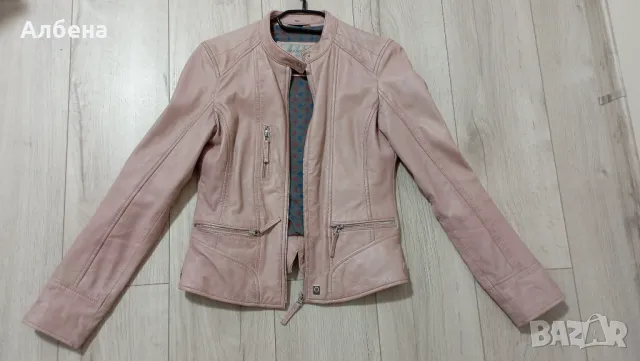 Кожено яке - розово, снимка 1