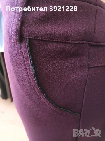 Дамски панталон бордо, снимка 2 - Панталони - 53814613