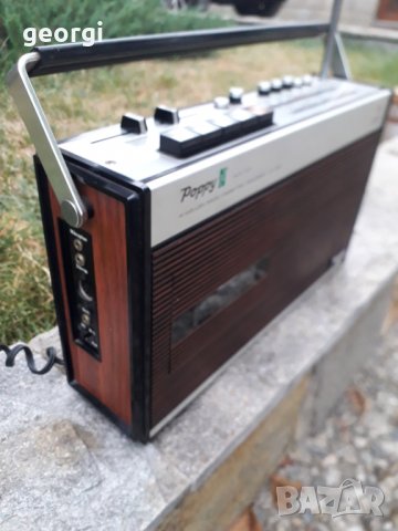 Ретро радио касетофон Poppy CR 202, снимка 2 - Радиокасетофони, транзистори - 34288748