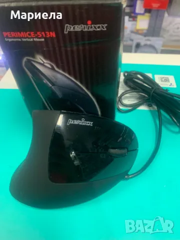 Perixx Perimice-513L Вертикална ергономична мишка с 2 DPI, 6 бутона, оптична ергономична мишка , снимка 3 - Клавиатури и мишки - 47626955