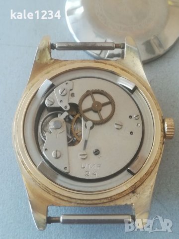 Мъжки часовник Ruhla - UMF 24. Made in GDR. Vintage watch. Ретро модел. Позлата. Механичен механизъм, снимка 3 - Мъжки - 41944640