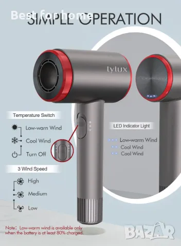 Lylux Безжичен сешоар, снимка 4 - Други - 49384986