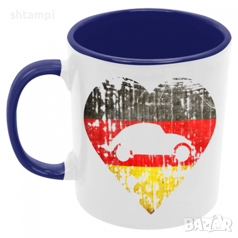 Чаша Heart VW, снимка 3 - Чаши - 36138394